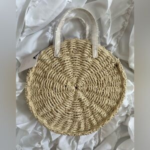 NWT Lauren Conrad Crossbody/Handheld Straw Purse